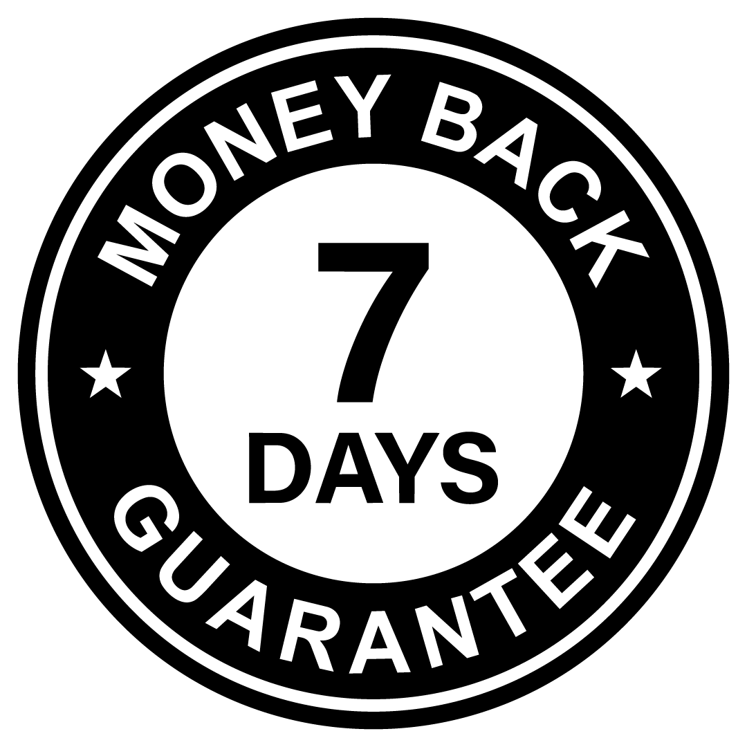 7-days money back guarantee